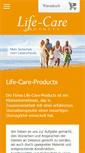 Mobile Screenshot of life-care-products.de