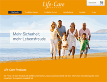 Tablet Screenshot of life-care-products.de